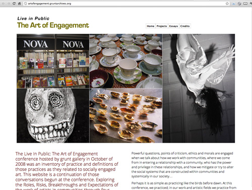 Art of Engagement website screenshot