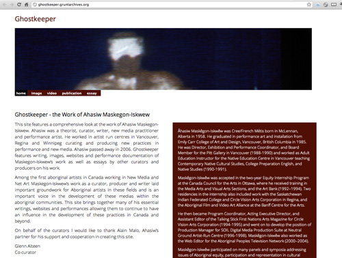 ghostkeeper website screenshot