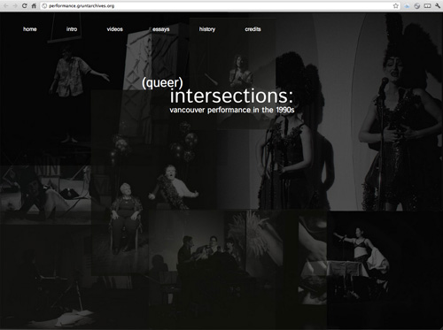 performance website screenshot